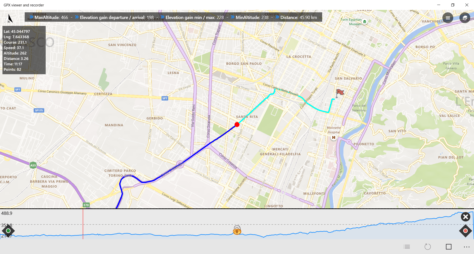 gpx-viewer-recorder tracce GPX trekking